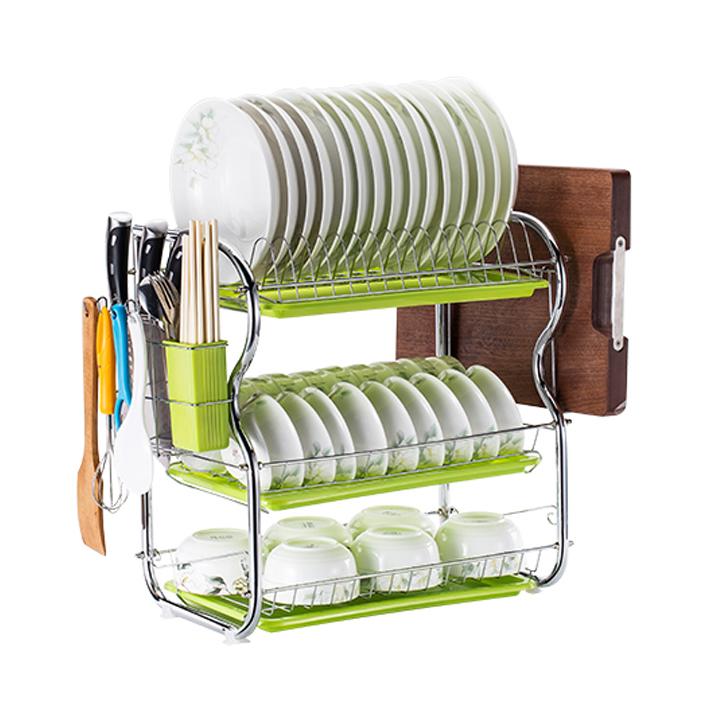 Kệ bát đũa inox 3 tầng