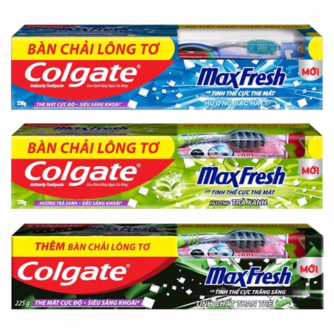 KĐR Colgate Maxfresh Tinh chất than tre