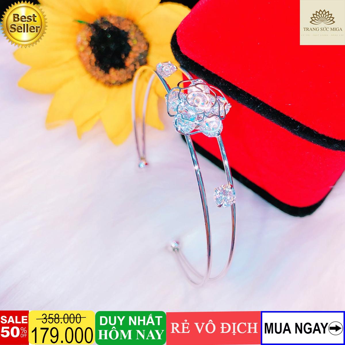 [HCM]Lắc tay vòng tay hoa hồng tinh tế quyến rũ phong cách thời thượng Trang Sức Miga KV28081938 - đeo đi tiệc đi chơi làm công sở cực sang chảnh và quý phái