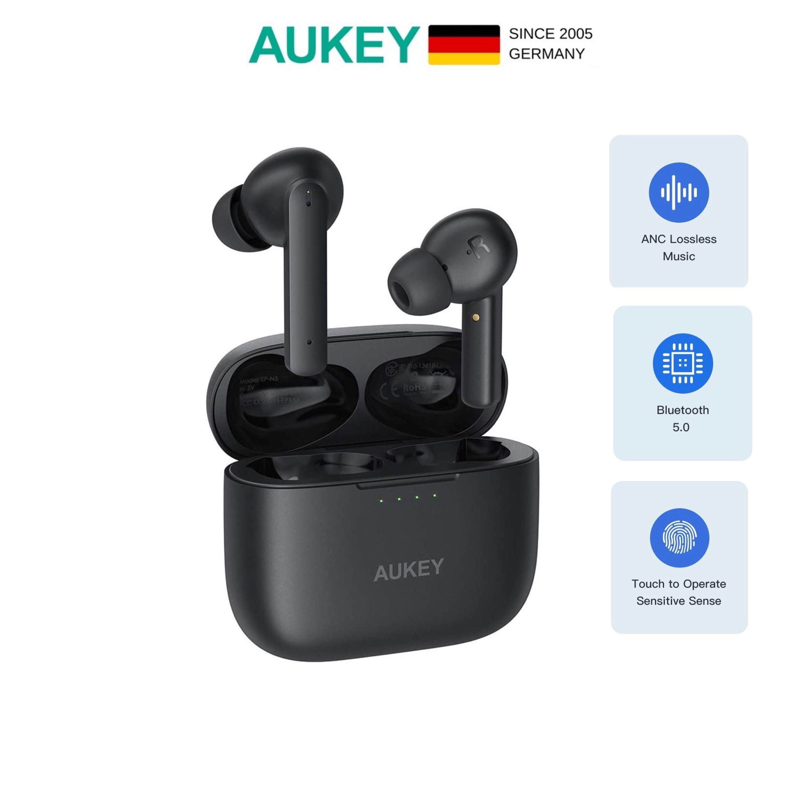 Tai Nghe Bluetooth Chống Ồn Chủ Động Aukey EP-N5 ANC True Wireless
