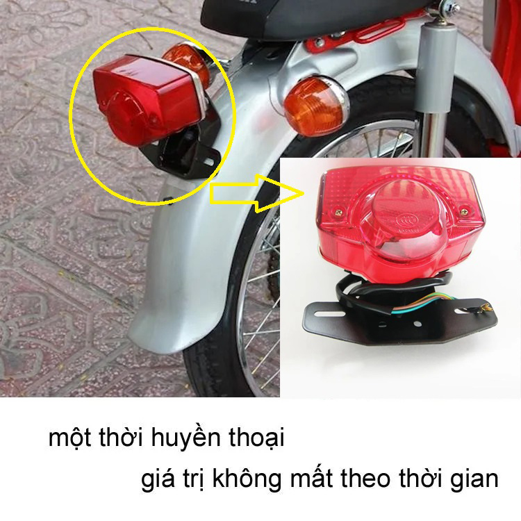 Đuôi đèn + bass biển số xe 67, CD, Benly