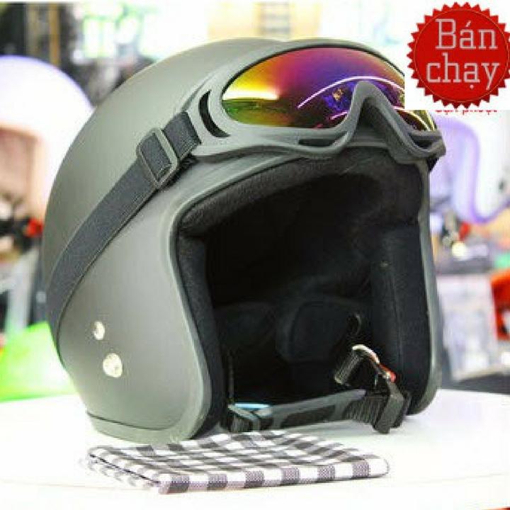 mũ 3/4 phượt đẹp -mũ 3/4 đầu (hàng chuẩn ép nhiệt cực êm)