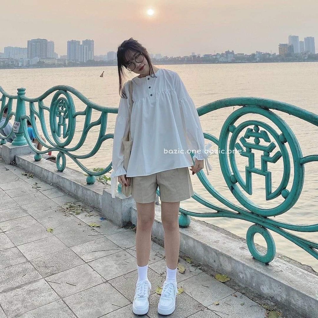 Áo sơ mi bánh bèo cúc KAN0421
