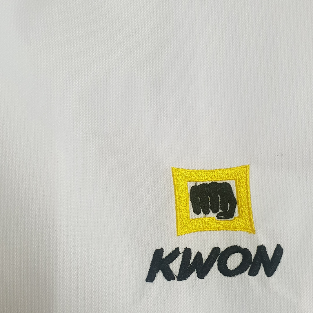 VÕ PHỤC TAEKWONDO KWON VẢI SỌC CAO CẤP.