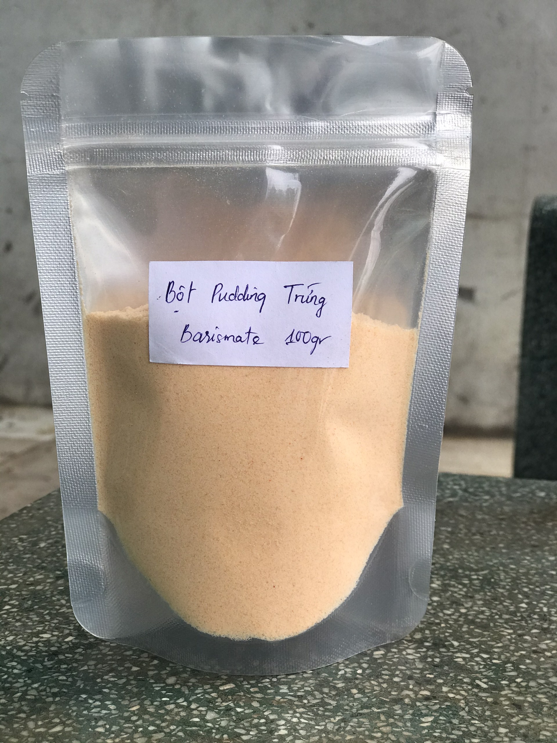Bột Bánh Plan/Pudding Vị TRỨNG hiệu Barismate túi 100G
