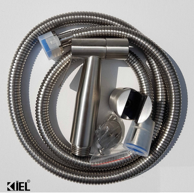 Bộ xịt nhà vệ sinh cao cấp SUS304 - (Xịt + dây + giá đỡ)