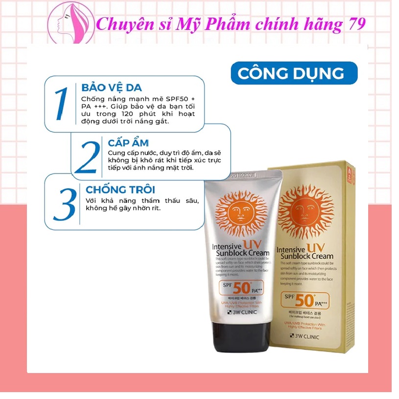 [Freeshipmax] Sunscreen anti-UV effect on 50 + 70ml waterproof
