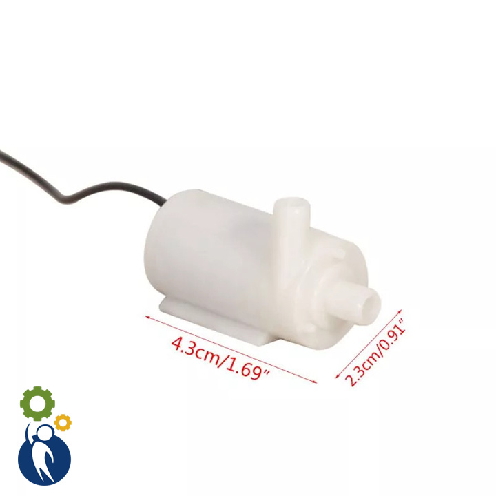 Máy bơm nước mini 3-5v loại nằm ngang kiểu đầu hút