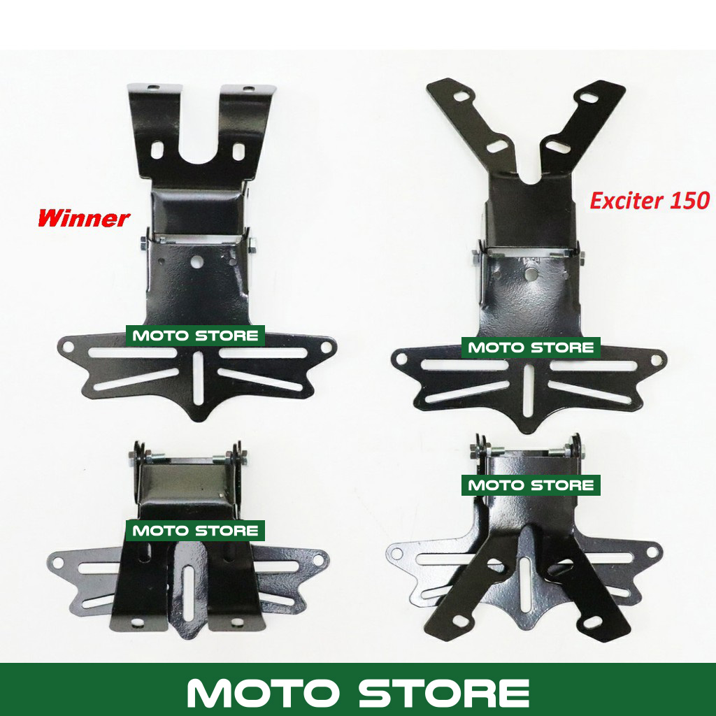 Pát biển số gập gắn cho exciter , winner...