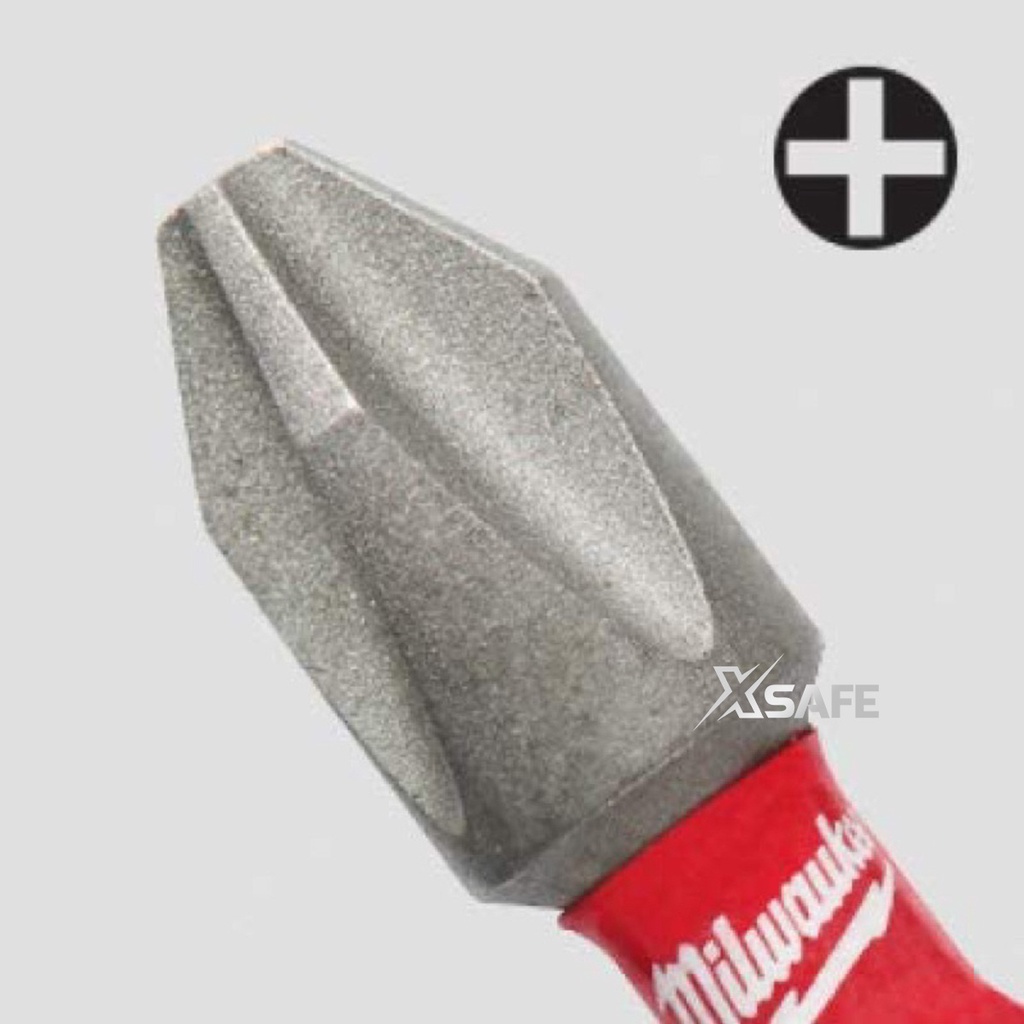 Mũi vít cao cấp Milwaukee PH2 PHILLIPS SHOCKWAVE Impact Duty chiều dài 5-15cm chống gãy vít độ bền cực cao gấp 50 lần