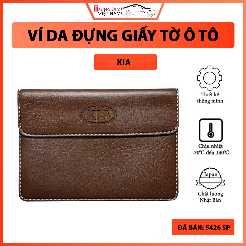 [ RẺ VÔ ĐỐI ] - Ví da đựng giấy tờ ô tô cho tất cả các hãng xe