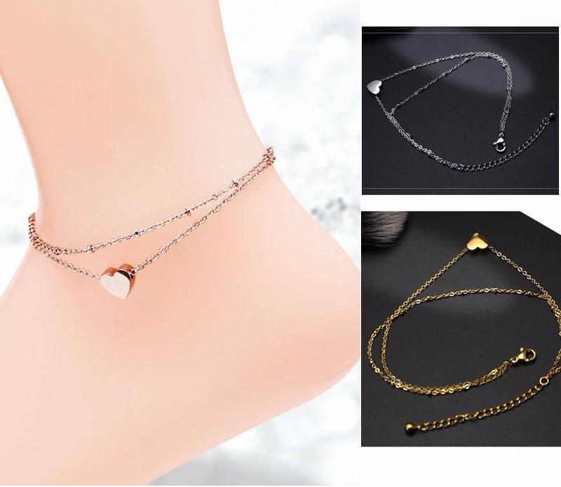 Lắc Chân Trái Tim Titan Không Đen TT 082