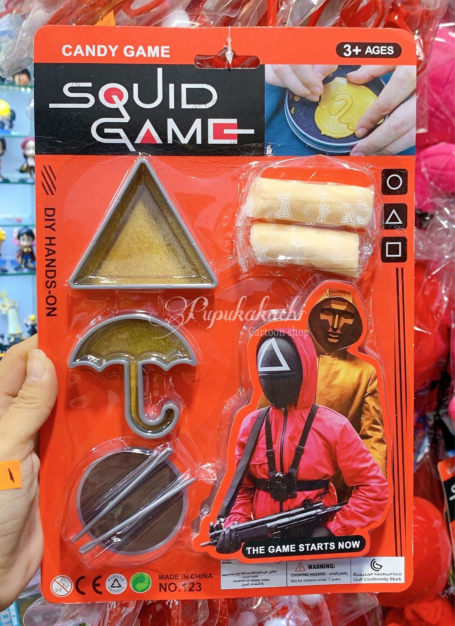 [MUA 2 GIẢM 5%]Đồ Chơi Tách Kẹo Đường Trò Chơi Con Mực Squid Game bằng đất sét Nhật