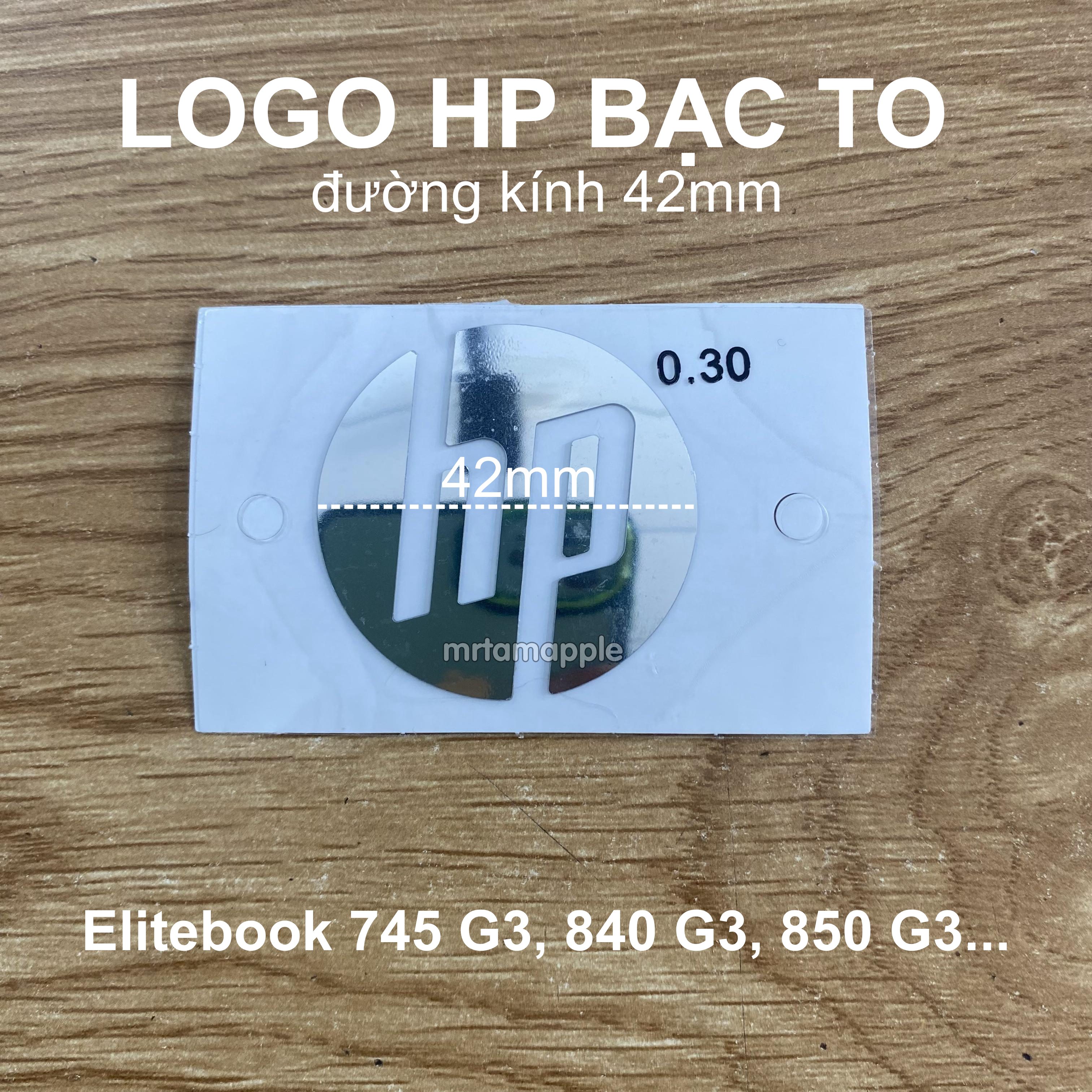 TEM DÁN STICKER LOGO HP (BẠC, ĐEN) TRANG TRÍ MÁY TÍNH LAPTOP