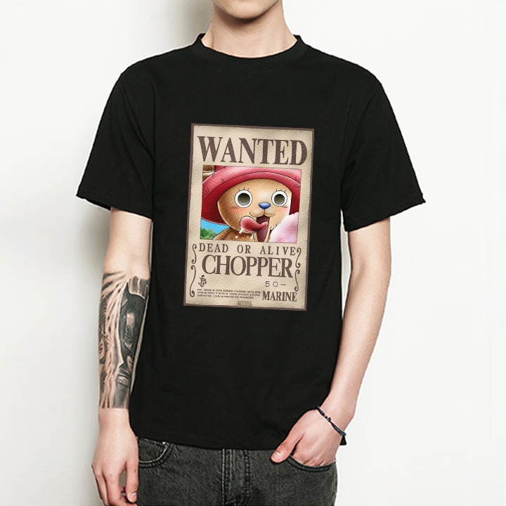 Áo thun CHOPPER One Piece Đen Nam Nữ Anam Store