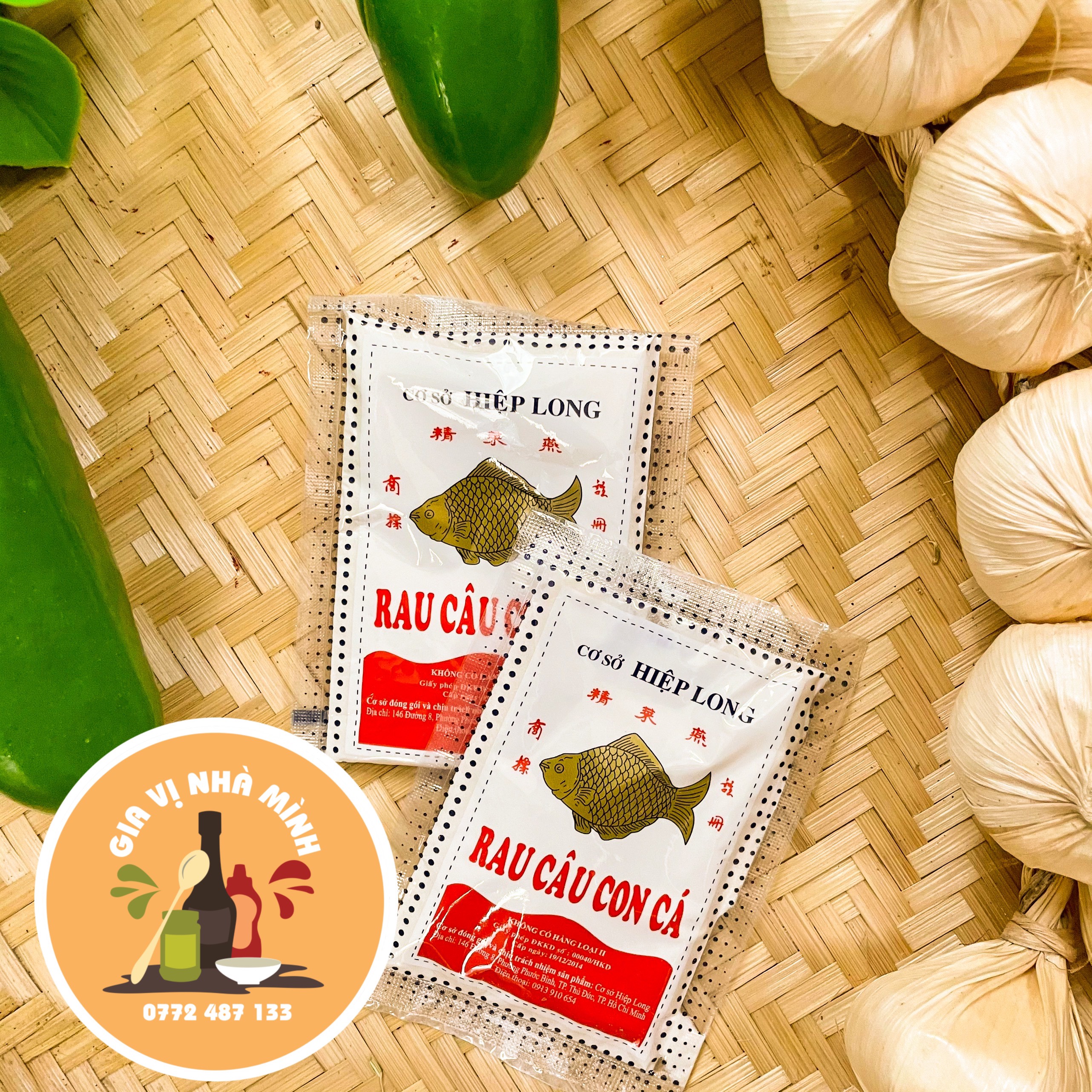 Bột rau câu giòn con cá hiệu hiệp long 25gr