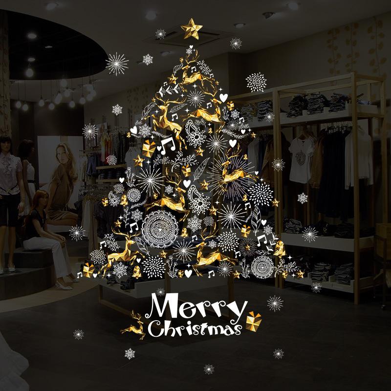 Decal trang trí giáng sinh decal trang trí noel Cây Thông Noel XH9293