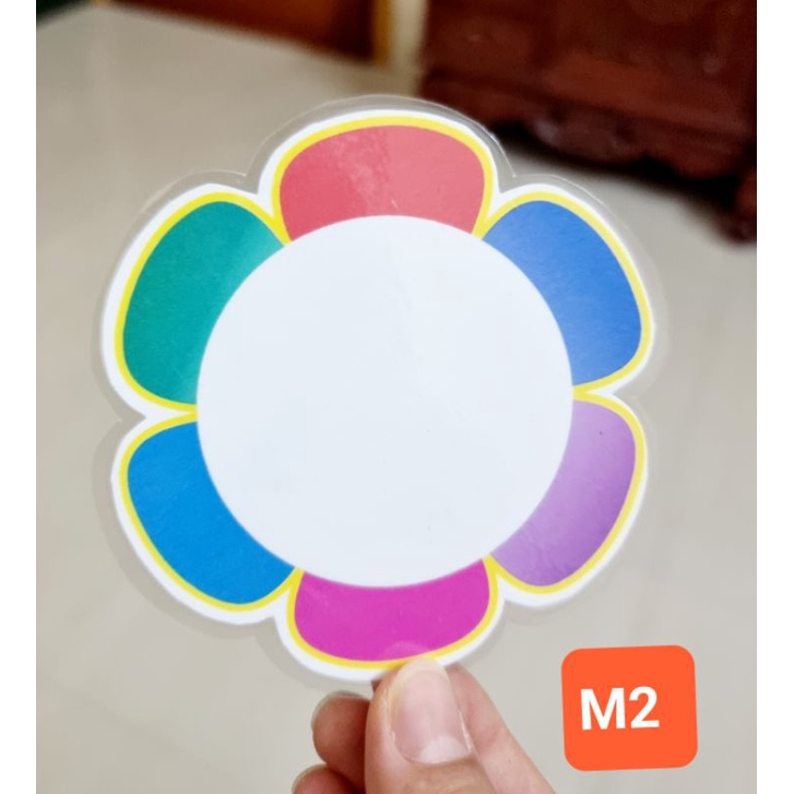 Sét 10 Hoa 9-10Cm Viết Số, Dấu...Sẵn Nam Châm Lá