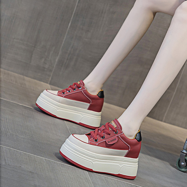 Giày Đế Xuồng 8cm Da Thật PS640-1339
