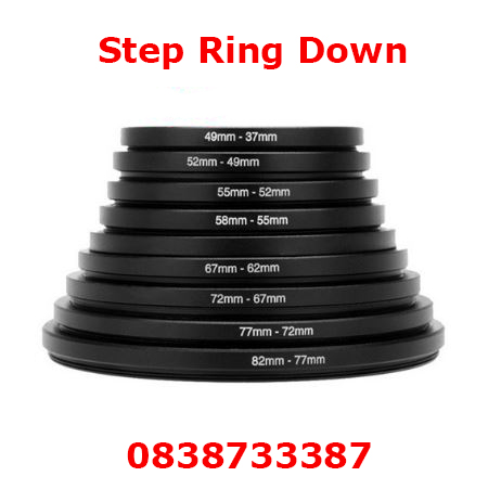 Adapter Ring chuyển filter, hood từ size nhỏ lên size Lớn - Step down ring
