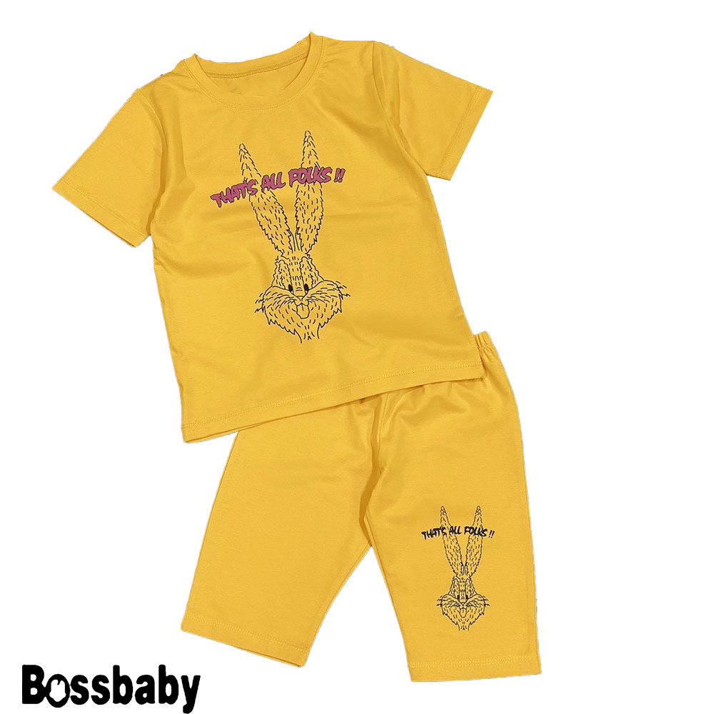 Đồ bé gái Quần áo hình thỏ THAT ALL FOLKS,bộ đồ bé gái,bé trai cho bé từ 6kg-29kg.BDBG33.