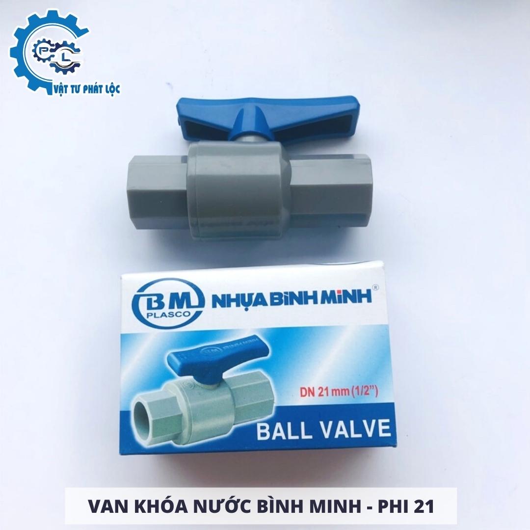 Van khoá nước Bình Minh phi 21, 27, 34 TẶNG KÈM