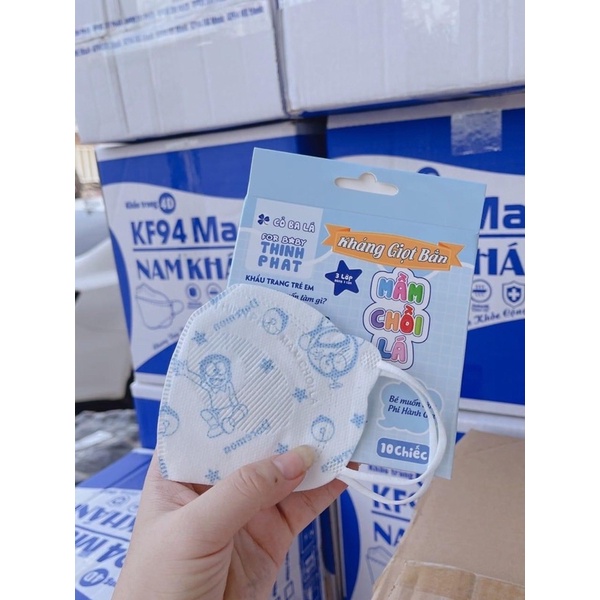 (10 cái) Khẩu Trang Trẻ Em Mầm Chồi Lá Thịnh Phát
