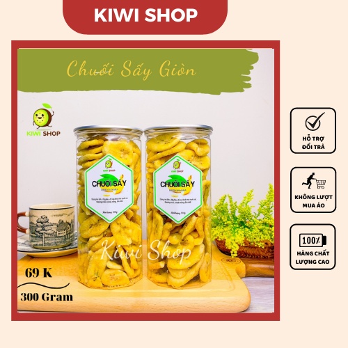 Chuối Sấy Đà Lạt Loại 1 Giòn Ngọt