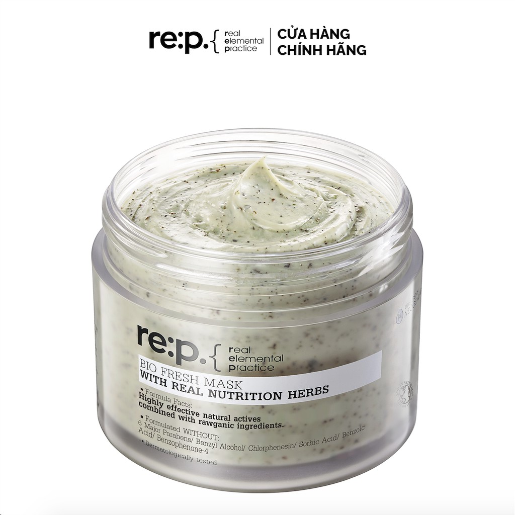 Mặt Nạ Đất Sét REP Bio Fresh Mask With Real Calming Herbs RE:P 130g