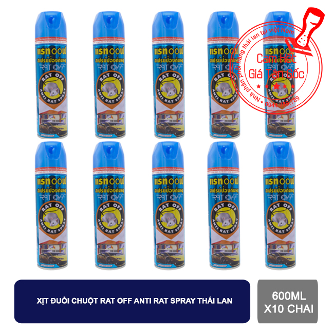 Combo 10 chai xịt đuổi chuột Rat Off Thái Lan【Kho Thế Giới 】