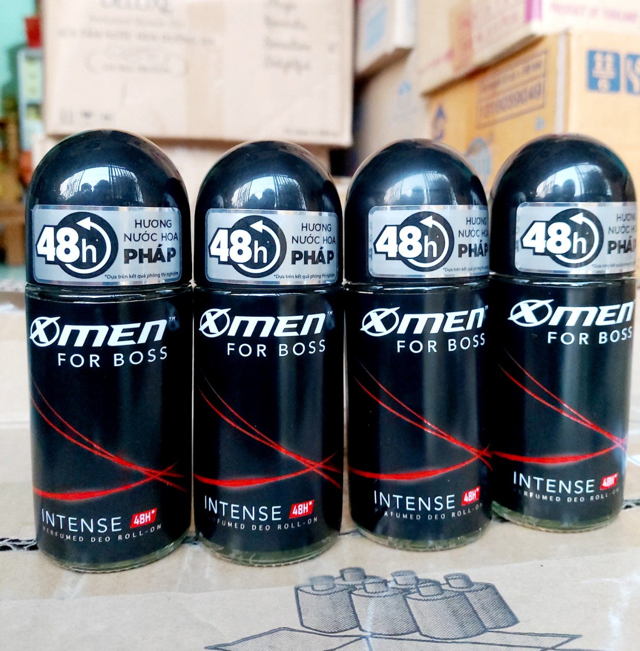 COMBO 02 CHAI LĂN KHỬ MÙI XMEN BOSS ĐỎ (INTENSE) 50ML
