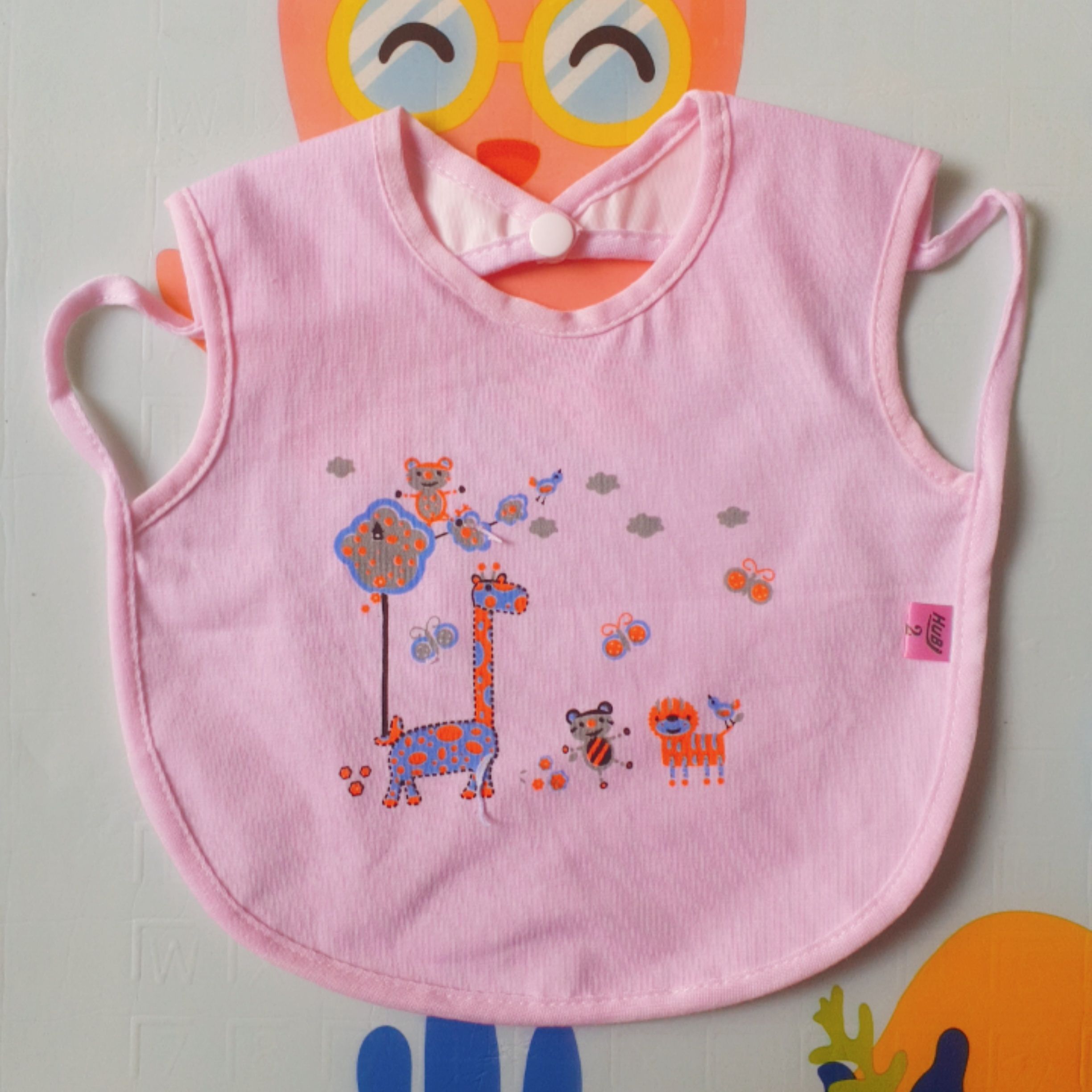 [Waterproof] Waterproof Cotton Bibs (with Buttons)