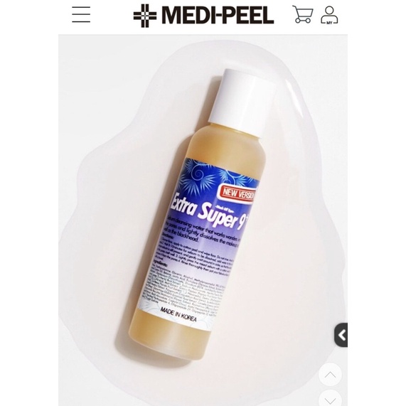 Dung dịch ủ mụn đầu đen spa medipeel extra super 9+ 100ml