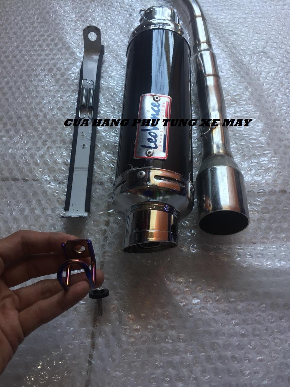 Pô LeoVince gắn xe Wave, Dream, Sirius, Cub ( cổ inox )