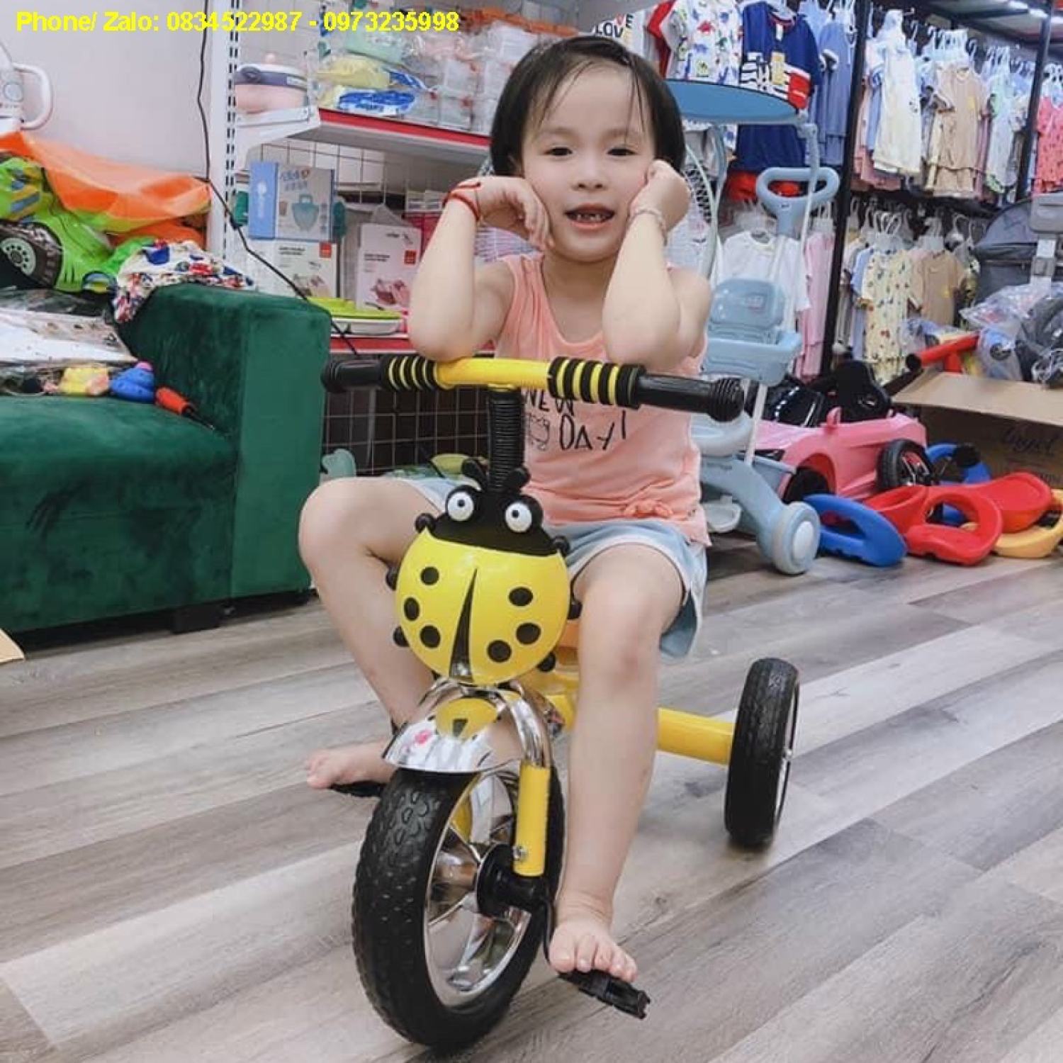Xe chòi chân xe đạp 3 bánh trẻ em cho bé XTB3