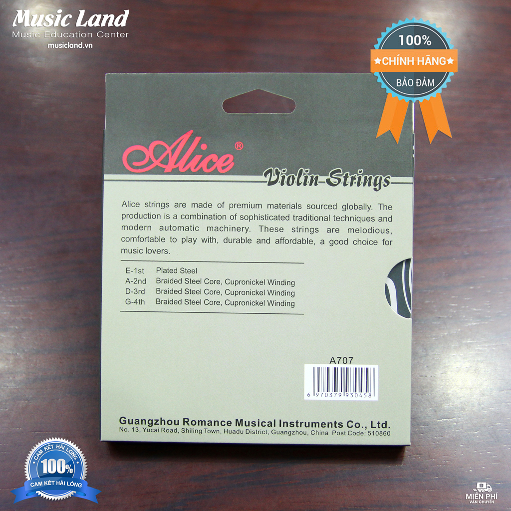 Dây Đàn Violin Alice A707 – Cao Cấp