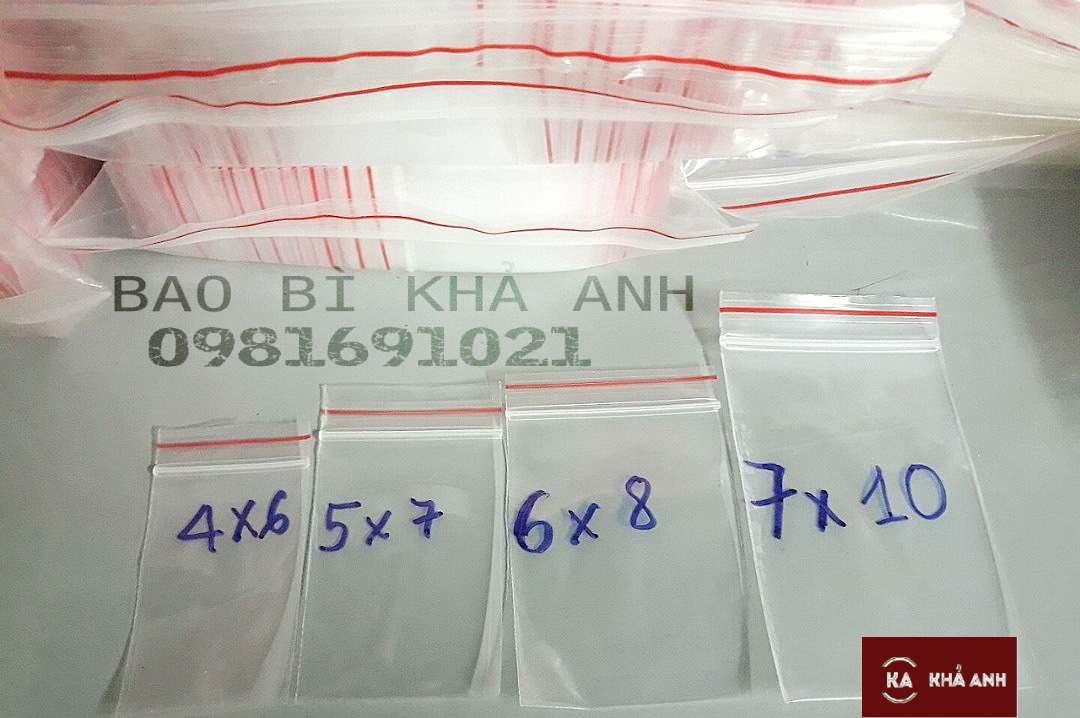 TÚI ZIP ( Zipper Viền đỏ) Size 6x10cm - D033[HCM]1Kg