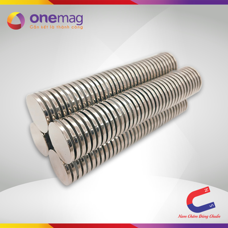 Bộ 20 viên nam châm đất hiếm tròn 20x2mm (từ tính cực mạnh)