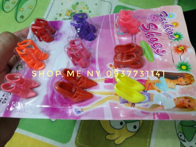 [HCM]Combo 9 đôi giày cho búp bê BB hoặc búp bê 30cm