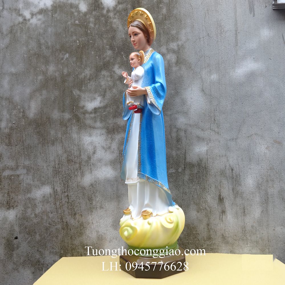 Tượng Đức Mẹ La Vang Việt Nam 80cm composite
