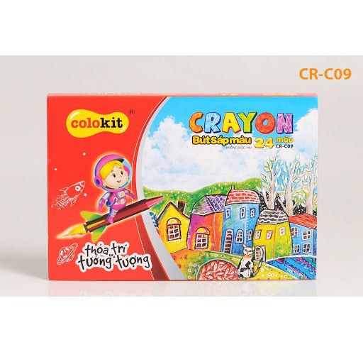 Bút sáp màu colokit cr-c09 24 màu / cr-c08 16 màu / cr-c07 10 màu
