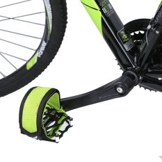 1 Cố Định Gear Fixie Xe Đạp BMX Chống trơn trượt Đôi Dính Dây Bàn Đạp Dây Đeo Dây Xanh Lá-quốc tế