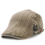 2017 Spring New style Unisex Leisure Peaked Cap Embroiderys Vintage Flat Cap European Style Casquette British Beret Hat - intl