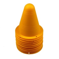 50 cái Mềm Mại Chống Vỡ Trượt Băng Cọc Cho Trẻ Em và Người Lớn Luyện Kỹ Năng Khéo Léo Cản Trở Con Đường Lăn Ván Trượt Thi Công Cụ Chống Gió cốc (Vàng) -quốc tế