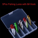 5 cái 6.5 cm 13 gam Mồi Dụ Cá Bộ Popper Nổi Dụ Pesca Jig Lưỡi Câu + tặng Mồi Giả Câu Cá -quốc tế