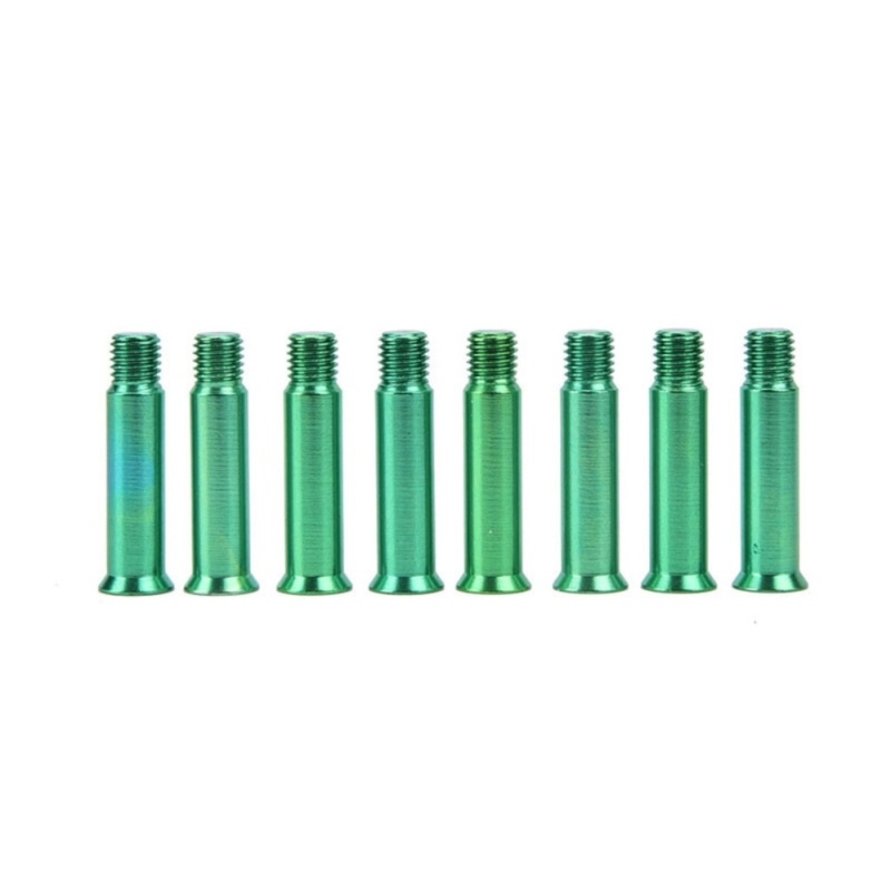 Mua 8pcs/Set Aluminum Skating Axles Roller Skates Parts Ultralight Axles Skating Screw Colorful Green - intl