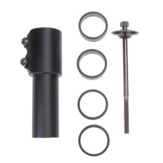 Hợp Kim nhôm Xe Đạp Thân Tăng Điều Khiển Ống Mở Rộng Tay Cầm (Màu Đen)-quốc tế
