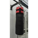 Bao cát đấm bốc cao 70x20cm (Đen phối đỏ)