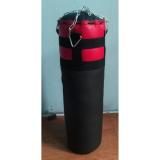 Bao cát đấm bốc cao 80x22cm (Đen phối đỏ)