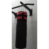 Bao cát đấm bốc cao 80x22cm (Đen phối đỏ)